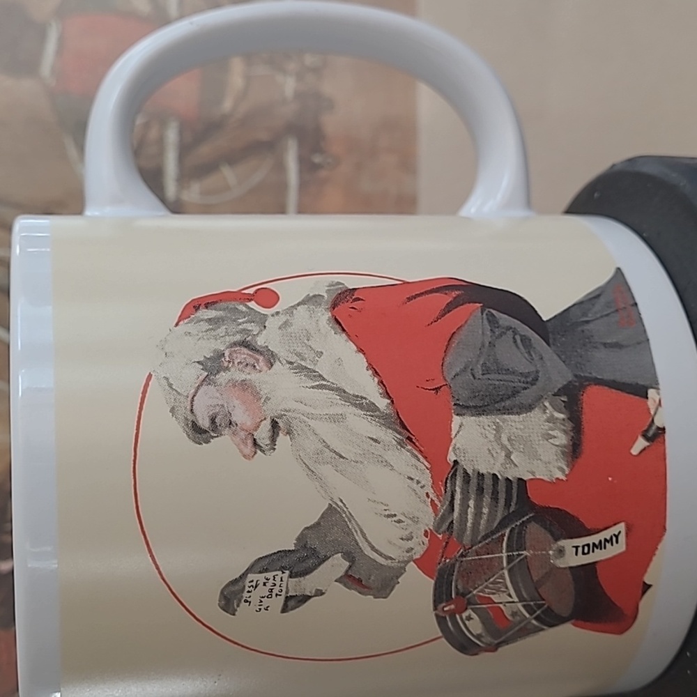 NORMAN ROCKWELL SANTA CLAUSE MUG - Picture 2 of 7